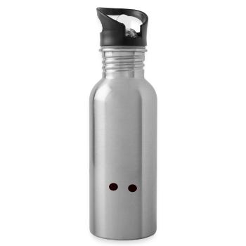 Funny Cat Sayings gifts for cat lovers - Water bottle with straw - silver - Right