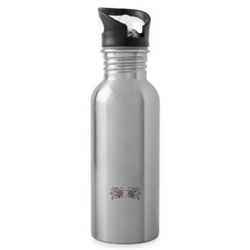 Stocktanz Design für Stabtänzerin - Trinkflasche mit integriertem Trinkhalm - Lightsilver - Rechts