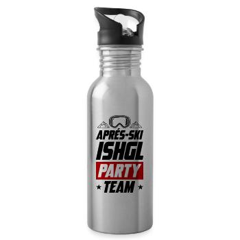 Après-ski Ishgl Party Team - Gourde avec paille intégrée - argent clair - Droite