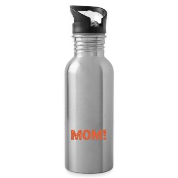 It's not a phase mom! Emo Goth Alternative - Water bottle with straw - silver - Right