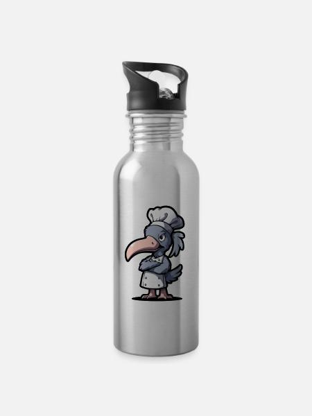Schuhschnabel Koch - Trinkflasche mit integriertem Trinkhalm - 