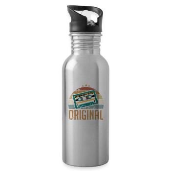 Die Legenden wurden im Januar 1974 geboren Geschen - Trinkflasche mit integriertem Trinkhalm - Lightsilver - Rechts