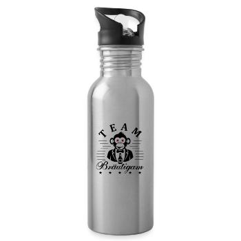 Team Bräutigam Jga - Trinkflasche mit integriertem Trinkhalm - Lightsilver - Rechts