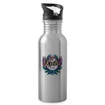 Crete 2025 Team - Water bottle with straw - silver - Right