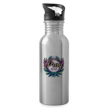 Prague 2025 Team - Water bottle with straw - silver - Right