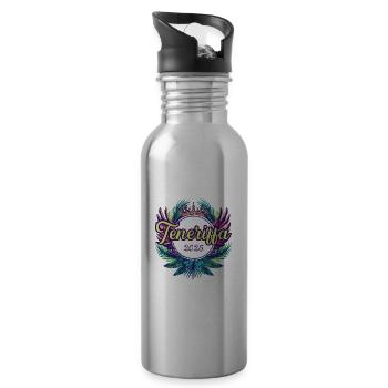 Tenerife 2025 Team - Water bottle with straw - silver - Right