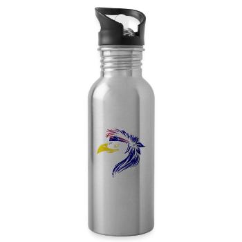 Australia - Water bottle with straw - silver - Right