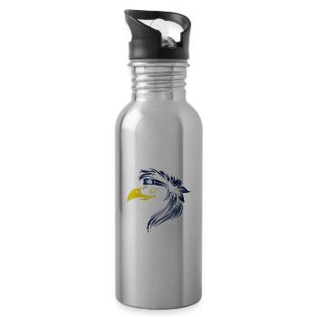 Antarctica - Water bottle with straw - silver - Right