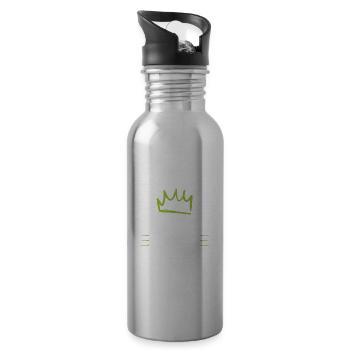 Motorcycle Crew - Trinkflasche mit integriertem Trinkhalm - Lightsilver - Rechts