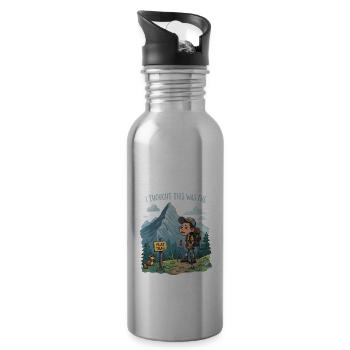 Je pensais que c’était le FLAT TRAIL - Randonnée en montagne - Gourde avec paille intégrée - argent clair - Droite