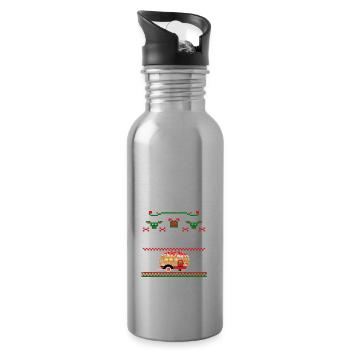 CAMPEUR D’HIVER UGGLY HAPPY - Gourde avec paille intégrée - argent clair - Droite