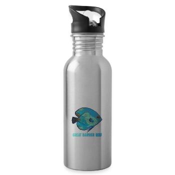 GREAT BARRIER REEF - Trinkflasche mit integriertem Trinkhalm - Lightsilver - Rechts