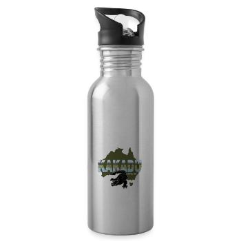 Kakadu National Park - Water bottle with straw - silver - Right