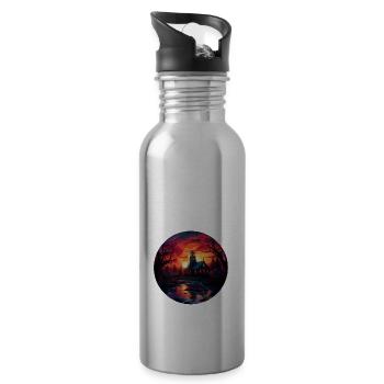 Phantastic Sundowner - Water bottle with straw - silver - Right