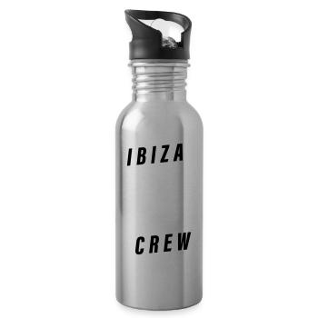 Ibiza Crew Anchor Palm Tree Holidays - Water bottle with straw - silver - Right