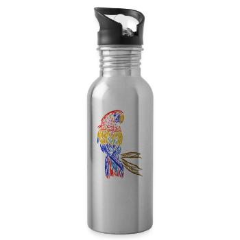 Parrot - Water bottle with straw - silver - Right