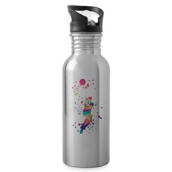 Hammer Thrower Colorsplash Hammer Throw - Water bottle with straw - silver - Right