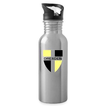 Dresden - Trinkflasche mit integriertem Trinkhalm - Lightsilver - Rechts