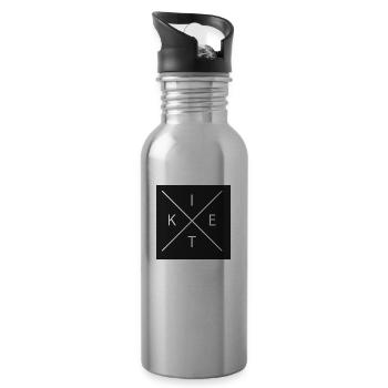 KITE - Trinkflasche mit integriertem Trinkhalm - Lightsilver - Rechts