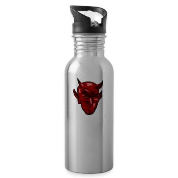 devil - Water bottle with straw - silver - Right