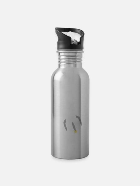 Raumschiff - Trinkflasche mit integriertem Trinkhalm -
