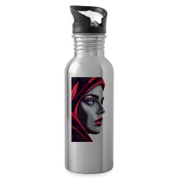 MA FEMME - Gourde avec paille intégrée - argent clair - Droite