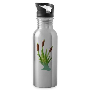 Reed - Water bottle with straw - silver - Right