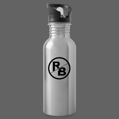 RONNY BRUNSON-LOGO.png - Trinkflasche mit integriertem Trinkhalm