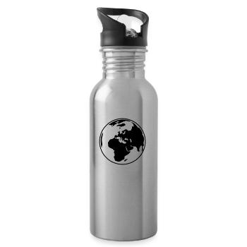 Welt - Trinkflasche mit integriertem Trinkhalm - Lightsilver - Rechts