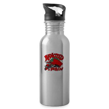 Addicted2RED - Trinkflasche mit integriertem Trinkhalm - Lightsilver - Rechts