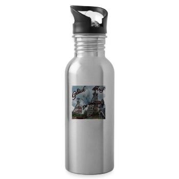Der Letzte macht das Licht aus! Tasse - Trinkflasche mit integriertem Trinkhalm - Lightsilver - Rechts