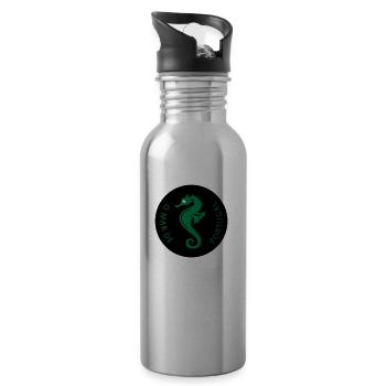 Seahorse of Portugal - Trinkflasche mit integriertem Trinkhalm - Lightsilver - Rechts