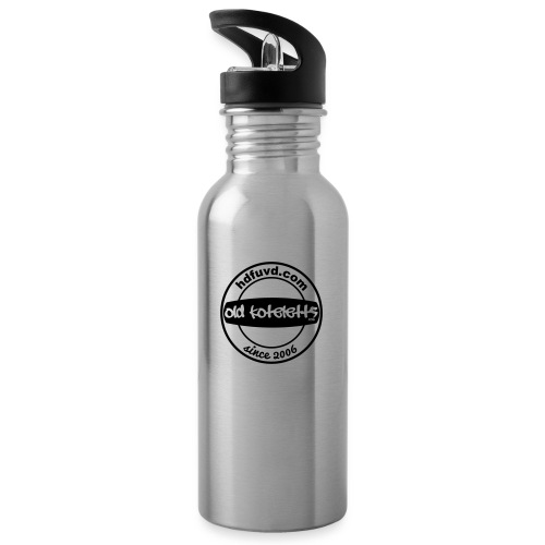 OK 2016 Anniversery (OK Logo Pure Backside) - Trinkflasche mit integriertem Trinkhalm