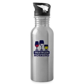 Norman Triathlon-Gipfel Glasöffnung hum - Trinkflasche mit integriertem Trinkhalm - Lightsilver - Rechts