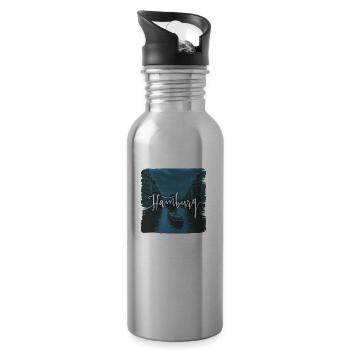 Hamburg - Trinkflasche mit integriertem Trinkhalm - Lightsilver - Rechts