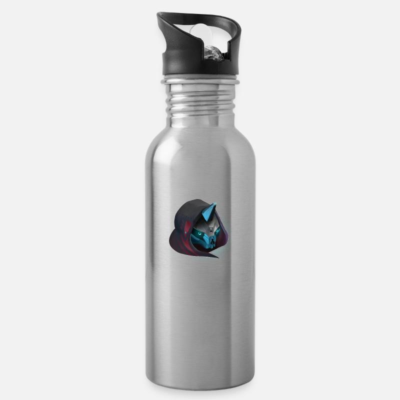 Cayde-6 - Trinkflasche mit integriertem Trinkhalm - Lightsilver