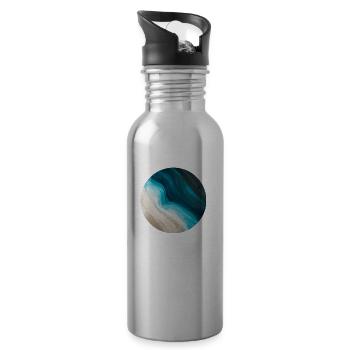 SEA - Water bottle with straw - silver - Right