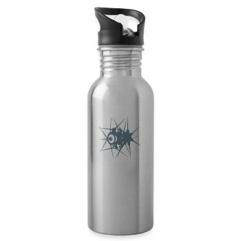 Spoke Bicycle Gift Bicycle Sport - Water bottle with straw - silver - Right