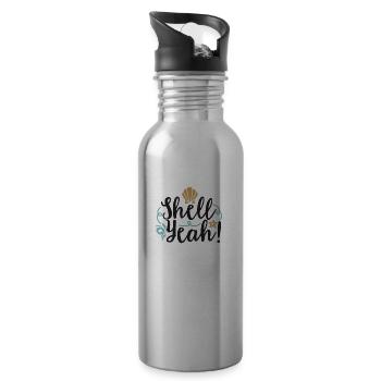 Shell Yeah - Trinkflasche mit integriertem Trinkhalm - Lightsilver - Rechts