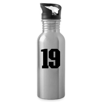 Corum 19 - Water bottle with straw - silver - Right