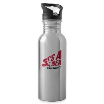 Thats a horrible Idea - Trinkflasche mit integriertem Trinkhalm - Lightsilver - Rechts
