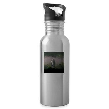 Lonely Voyager 061 - Trinkflasche mit integriertem Trinkhalm - Lightsilver - Rechts