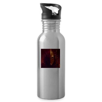 Armored Knight - Water bottle with straw - silver - Right