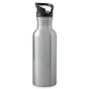 Just call me Princess - Water bottle with straw - silver - Right