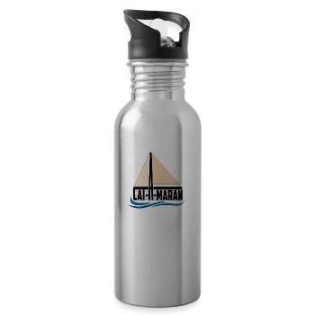 catAmaran - katAmaran - 3 - Water bottle with straw - silver - Right