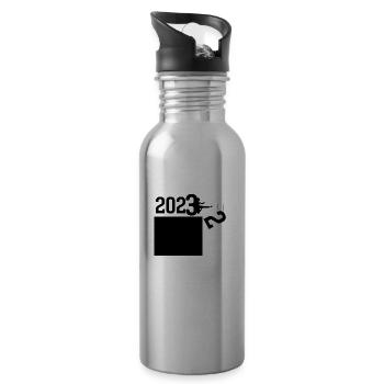 2023 - Trinkflasche mit integriertem Trinkhalm - Lightsilver - Rechts