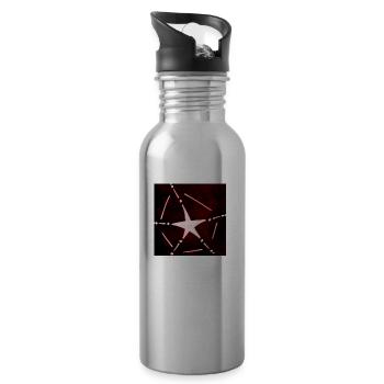 ÉTOILE ROUGE DE LA RÉSURRECTION - Gourde avec paille intégrée - argent clair - Droite
