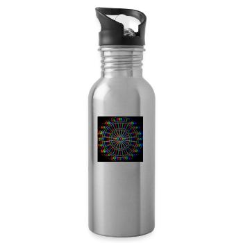 180 - Trinkflasche mit integriertem Trinkhalm - Lightsilver - Rechts