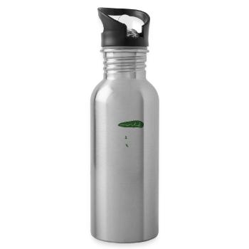 Go wild for a while - Trinkflasche mit integriertem Trinkhalm - Lightsilver - Rechts