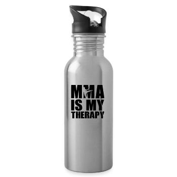 MMA Therapy - Water bottle with straw - silver - Right